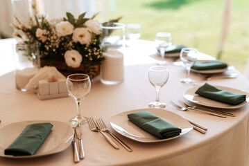 wedding festive banquet outdoors