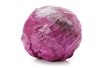 red cabbage isolated on white background