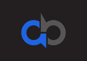 this is a creative letter AB logo icon design