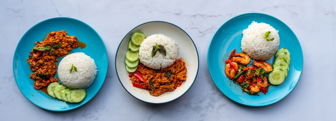 Mixed Thai Food Selections 