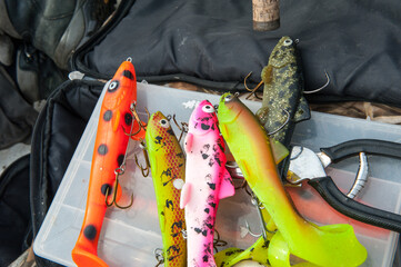 swimbaits rigged for pike fishing