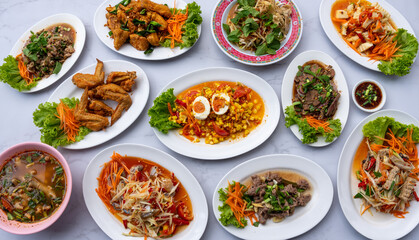 Mixed Thai Food Selections 
