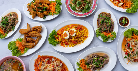 Mixed Thai Food Selections 