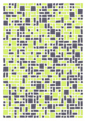 Fototapeta premium Offset Quads generative art background art illustration