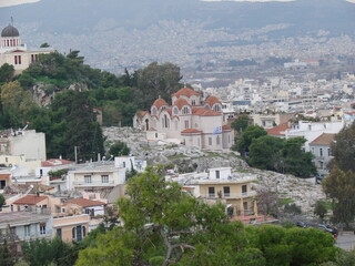 Fototapeta na wymiar Temple, Church of St. Marina in Athens.