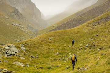 canal de Pomero y collado de la Picada, Artiga de Lin, valle de Aran, cordillera de los Pirineos, lleida, Catalunya,  Spain, europe © Tolo