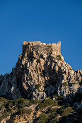 Fototapeta na wymiar Castillo de Cabrera, Parque nacional marítimo-terrestre del Archipiélago de Cabrera, Mallorca, Balearic Islands, Spain
