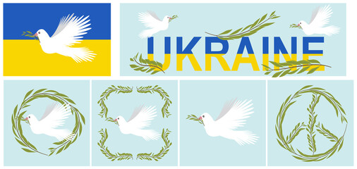 Peace Sign of the Ukrainian flag art
- 492345094