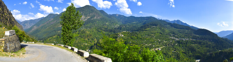 Naklejka na ściany i meble panorama of the mountain