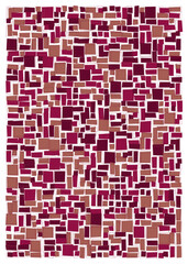 Fototapeta premium Offset Quads generative art background art illustration