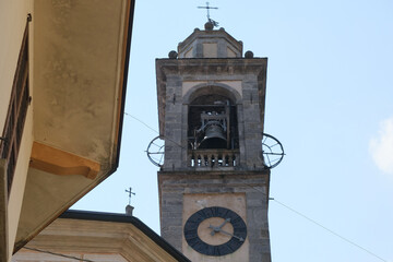La chiesa di Sant'Eusebio a Pasturo, Lecco, Italia.