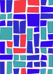 Offset Quads generative art background art illustration