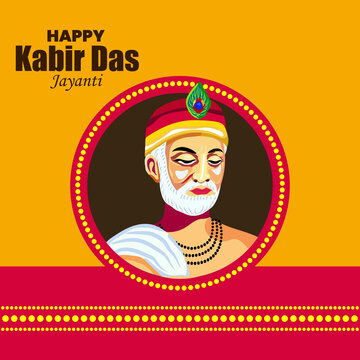 Happy Kabir Das Jayanti Greeting Card Design 