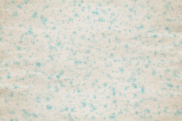 snowflakes on old paper texture