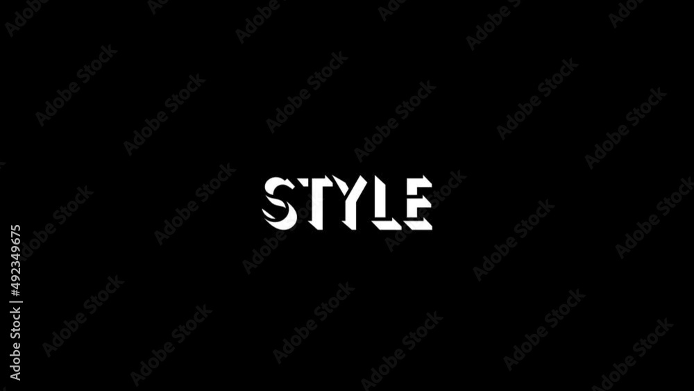 Aufkleber white picture of style on a black background. appearance. distortion liquid style transition icon fo