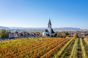 Stetten im Weinviertel. Bekannter Heurigen und Weinort in Nieder&ouml;sterreich.