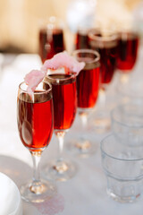 wedding glasses for wine and champagne