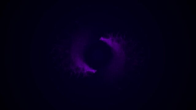 Abstract purple motion dots for logo. Mockup.