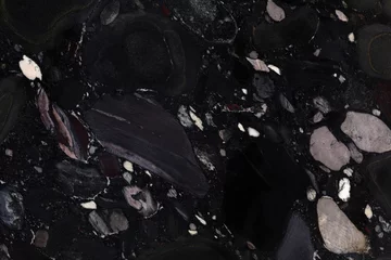 Wandaufkleber Beautiful Black Marinace - granite, awesome dark texture for your individual design project. © Dmytro Synelnychenko