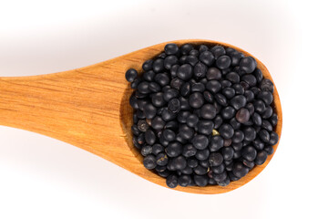 Black organic lentils