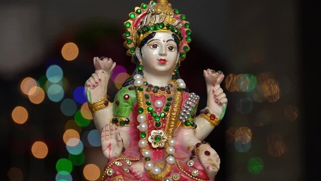 laxmi goddess video with bokhe image