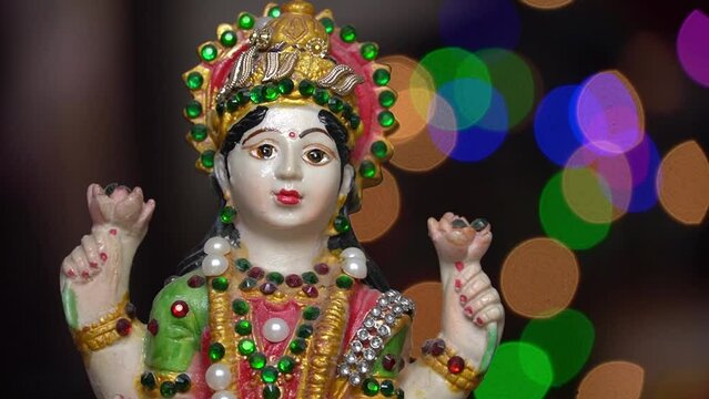 laxmi goddess video with bokhe image
