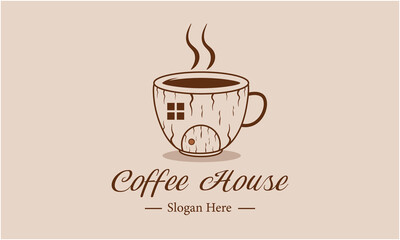 VECTOR GRAPHIC ILLUSTRATION LOGO COFFEE GOOD FOR YOUR LOGO..
