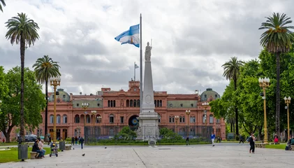 Foto auf Leinwand Platz Mayo Buenos Aires Architektur © Blickfang