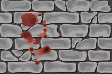 Save Ukraine! .drops of blood on the wall