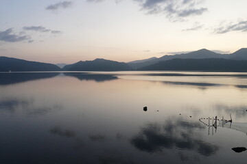 福井県 三方五湖 朝焼け