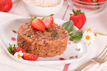 Strawberry risotto.