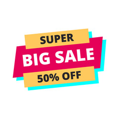 super big sale 50% off red flat label