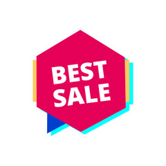 best sale red flat label