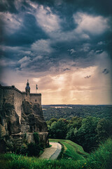 Festung und Schloss Königstein - Wunderschöne Panorama Landschaften in Bad Schandau, dem Kurort...