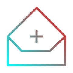 Obraz premium email add icon