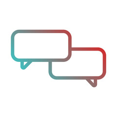 Naklejka premium bubble chat icon