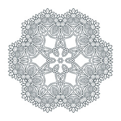 beautiful line art mandala vector for design