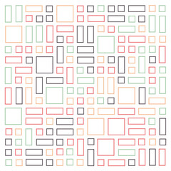 Obraz premium Offset Quads generative art background art illustration