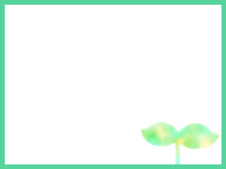 双葉とフレームのイラスト