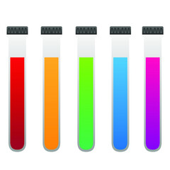 Glass Blood Collection Tube - Illustration as EPS 10 File Test tube with blood flat icon isolated on background. Vector illustration Tube with blood vector flat material design colored object. Isolate