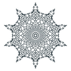 beautiful line art mandala vector