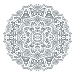 beautiful line art mandala design