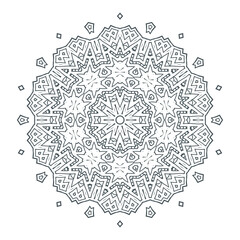 beautiful line art mandala vector for design
