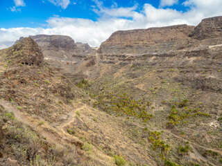 View of Ansite Fortress, Grand Canary Island, Spain