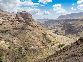 View of Ansite Fortress, Grand Canary Island, Spain
