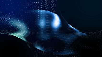 Abstract metaverse VR virtual reality technology cyber security digital world cyberspace neon background, 3D graphic futuristic wallpaper of vibrant smooth light effect transform.