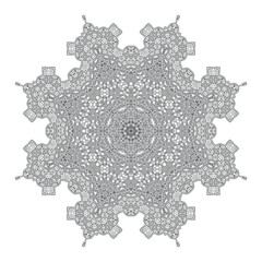 elegant line art mandala design