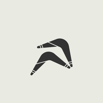 recommend clip art: boomerang vector icon illustration sign 