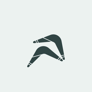 recommend clip art: boomerang vector icon illustration sign 