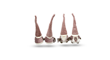 christmas santa claus isolated on white background with clipping path